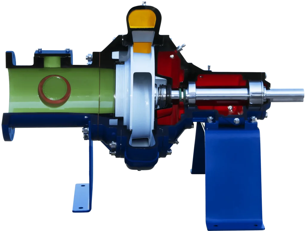 Doorsnede van de Gorman-Rupp 6500 Series&reg; standaard centrifugaalpompen